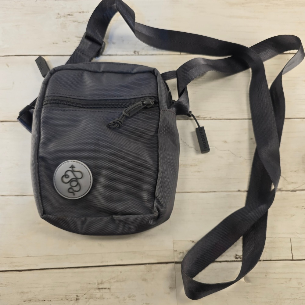 Baboon To The Moon Crescent City Crossbody Bag Slate Gray Ballistic Nylon Mini